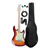 Guitarra Strinberg Sts100 Cherry Sunburst + Kit Capa Luxo
