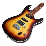 Guitarra Super Strato Ibanez Hss Sa260 Fm Violin Sunburst
