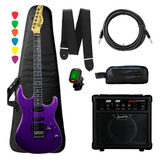 Guitarra Superstrato Tagima Tg-510 Mpp 6c Eletrica + Itens