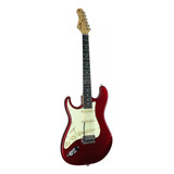 Guitarra Tagima Tg-500 Canhoto Cor Candy Apple Material Do Diapasão Madeira Técnica