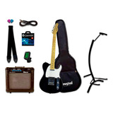 Guitarra Tagima Tw-55 Tw 55 Bk Kit Com Amp Completo Oferta