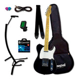 Guitarra Tagima Tw-55 Tw 55 Bk Kit Com Capa Completo Ofert