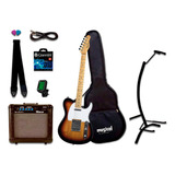 Guitarra Tagima Tw-55 Tw 55 Sb Kit Com Amp Completo Oferta