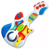 Guitarra Violão Musical Brinquedo Infantil Luzes/som 