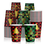  Habdjilty 60 Pcs 12 Oz Copos De Papel De Natal Copos De Caf