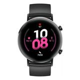 Huawei Watch Gt 2 Tela De 42mm Com Pulseira De Fluoroelastómero Cor Night Black Y Caixa Color Black