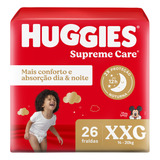 Huggies Fralda Supreme Care Xxg 26 Unidades