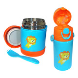  Kit - Pote Termico Papinha Comida E Garrafinha * Envio 24h