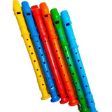 Kit 10 Flauta Doce Brinquedo