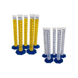 Kit 10 Proveta Plástica Pp Graduada 250ml - Nalgon