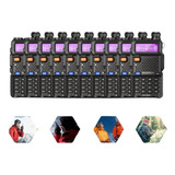  Kit 10 Radio Comunicador Dual Band Baofeng Uv-5r Vhf Uhf