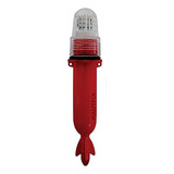  Kit 10 Sinalizador Flutuante - Pisca 15 Led Para Rede Pesca