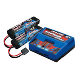 Kit 2 Baterias Lipo 2s 7.4v 7600mah + Carregador Traxxas