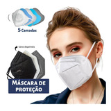 Kit 20 Máscaras Kn95 Proteção 5 Camada Respiratória Pff2 N95