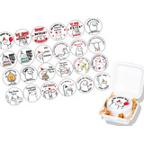  Kit 24 Papel Arroz Bento Cake Bolo Flork 9,5 Cm