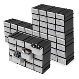  Kit 3 Caixa Gaveteiro Plástico Organizador C/16 Gavetas 
