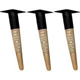  Kit 3 Pé Palito Ayme 35cm Resistente Canhão Eucalipto Cp