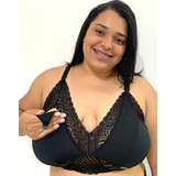 Kit 3 Sutia De Amamentação Plus Size Renda Sustentação