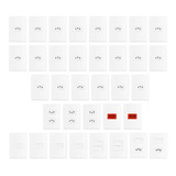  Kit 35pçs Casa Completa Tomada Interruptor Tomada+interrupt