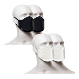 Kit 4 Máscaras De Proteção Lupo Fit Antimicrobial Lavável Nf