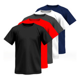  Kit 5 Camisa Camiseta Masculina Basica Treino Esporte Full