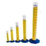  Kit 5 Provetas Plástica 10, 25, 50, 100 E 250 Ml - Nalgon