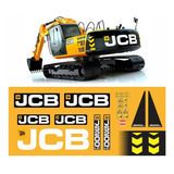  Kit Adesivo Escavadeira Jcb Js200 Lc + Etiqueta Mk 