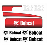  Kit Adesivo Mini Escavadeira Bobcat E26