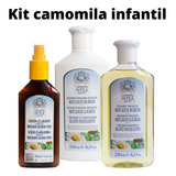  Kit Capilar Shampoo Cond +loção Camomila Reflexo Louro Intea