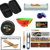 Kit Case Estojo Bolador Dichavador Tesoura Seda Cuia Brinde