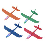  Kit Com 2 Avião Planador Isopor Com Led Voa De Verdade