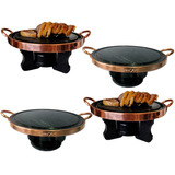  Kit Com 4 Fondue Para Carne 23 Cm