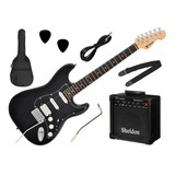 Kit Completo Guitarra Phx Strato Power + Amp E Acessórios