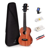  Kit De Ukulele De Concerto Enya De 23 Polegadas Em Padrão D