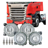  Kit Farol + Lâmpada Scania R114 2007 2008 2009 2010 Á 2012