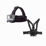  Kit Gopro Suporte De Cabeça E Peitoral Suporte Camera Ação