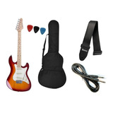Kit Guitarra Strato Strinberg Sts100 + Brinde!