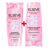  Kit Loréal Elseve Glycolic Gloss Shampoo + Condicionador