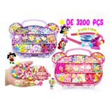  Kit Maleta Pote Para Fazer Colar E Pulseira Infantil Biju