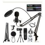 Kit Microfone Bm800 Usb Condensador Estúdio Profissional