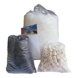 Kit Mídias Filtragem 1kg Cerâmica, 1kg Carvão 1m Lã+ 2bolsas