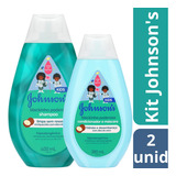  Kit Shampoo E Cond. Infantil Johnsonbaby Blackinho Poderoso