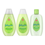  Kit Shampoo E Cond Johnsons Cabelos Claros 200ml + Colônia