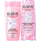  Kit Shampoo E Condicionador Elseve Glycolic Gloss 200ml