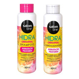  Kit Shampoo E Condicionador Hidra Original Salon Line 300ml