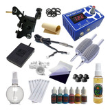 Kit Tatuagem Completo Máquina Nacional Tattoo Profissional
