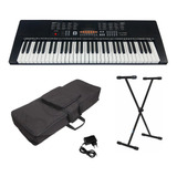 Kit Teclado Musical Estudante Keypower Kp100 + Capa Suporte