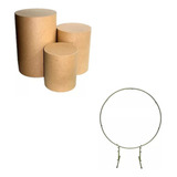  Kit Trio Mesa Cilindro E Arco Desmontado Decoração De Festa