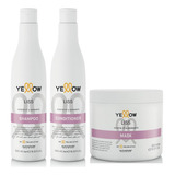  Kit Yellow Liss Shampoo + Máscara + Condicionador 500ml