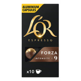  L'or Cápsulas De Café Forza Intensidade 9 Com 10 Unidades